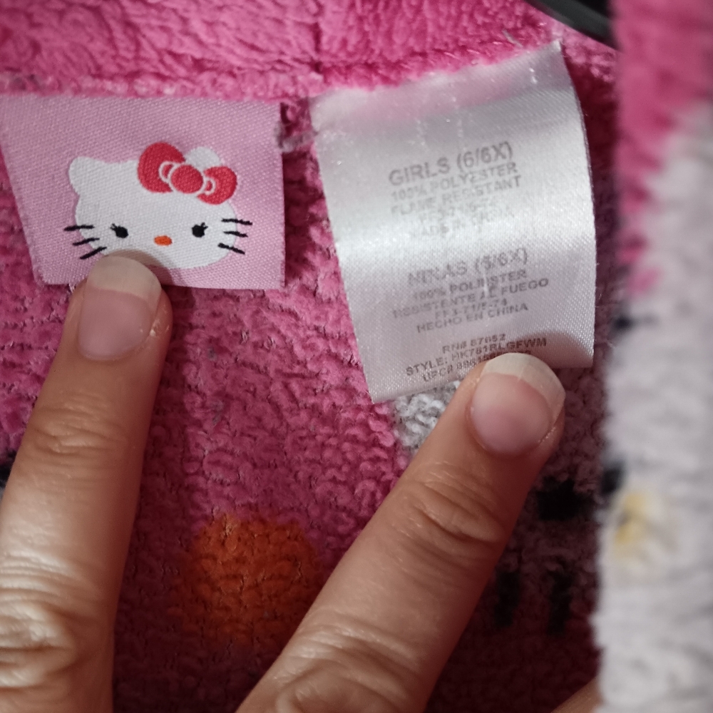 Hello Kitty Pink Girls' Bathrobe